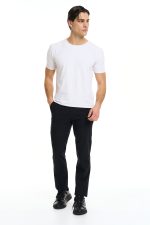 Porus Black Chinos